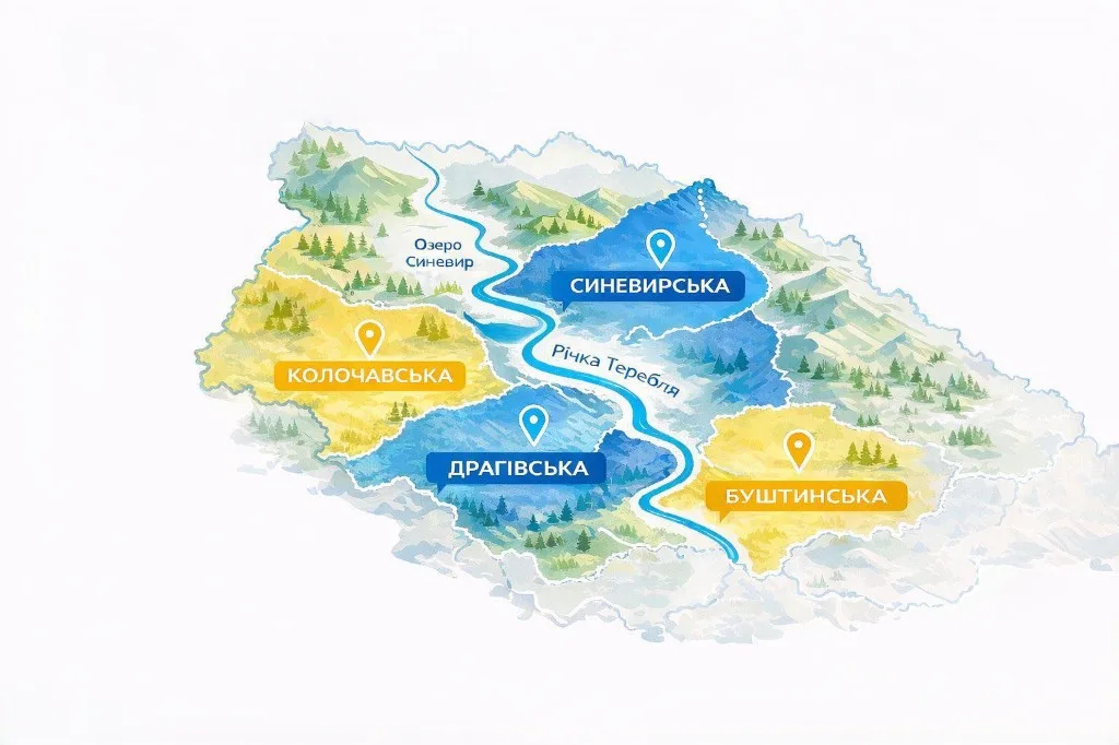 Карта громад ТеРА - співпраця для розвитку громад